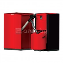 Стоманен пелетен Котел BURNiT ADVANCE PLB 15kW - пелети, включени горелка, шнек, бункер 500л и 2 вентилатора